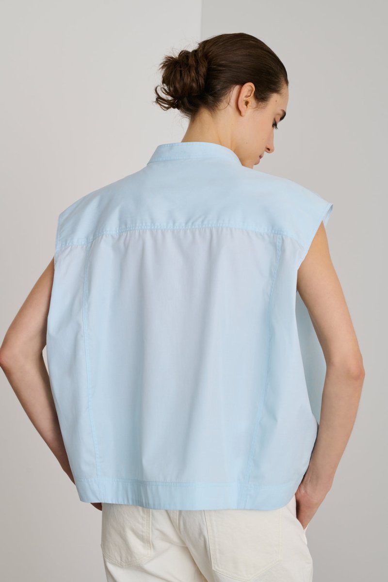 Estonie Blouse in Opal Blue from SOEUR at Edito boutique