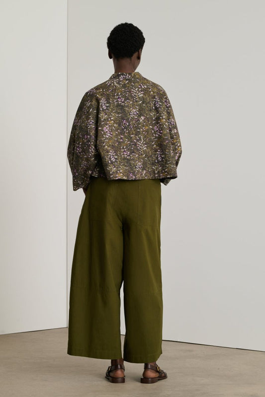 Eteocle Blouse in Khaki/Lilac from SOEUR at Edito boutique Eteocle Blouse in Khaki/Lilac from SOEUR at Edito boutique