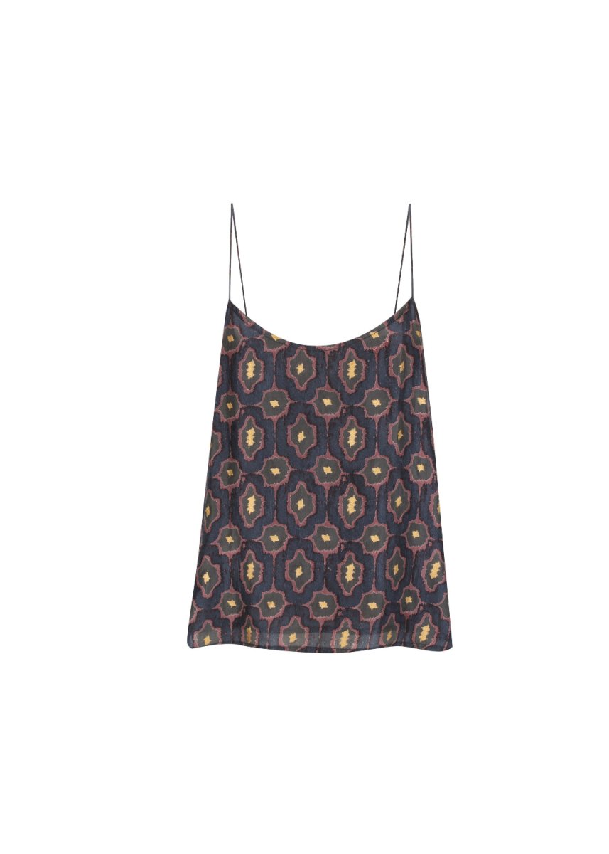 Evelyn Camisole in Charcoal/Gold from HANNAH ARTWEAR at Edito boutique