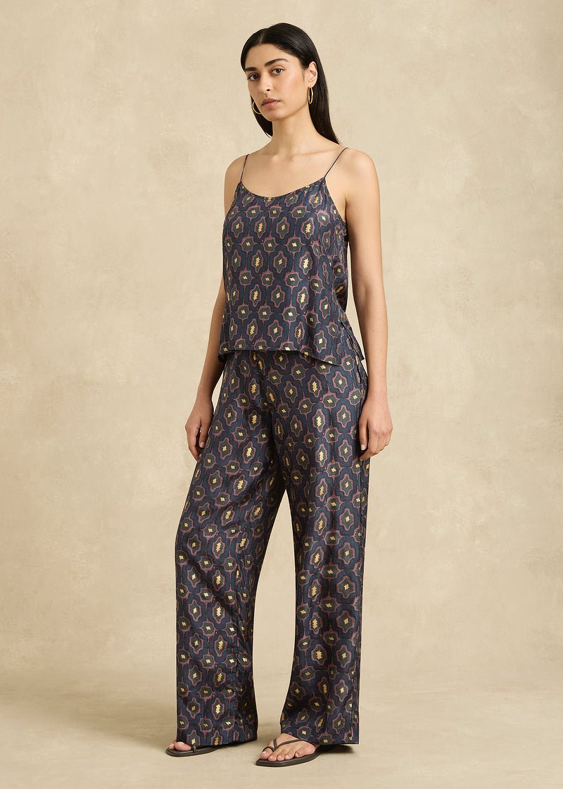 Evelyn Camisole in Charcoal/Gold from HANNAH ARTWEAR at Edito boutique