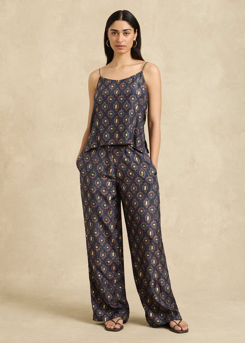 Evelyn Camisole in Charcoal/Gold from HANNAH ARTWEAR at Edito boutique