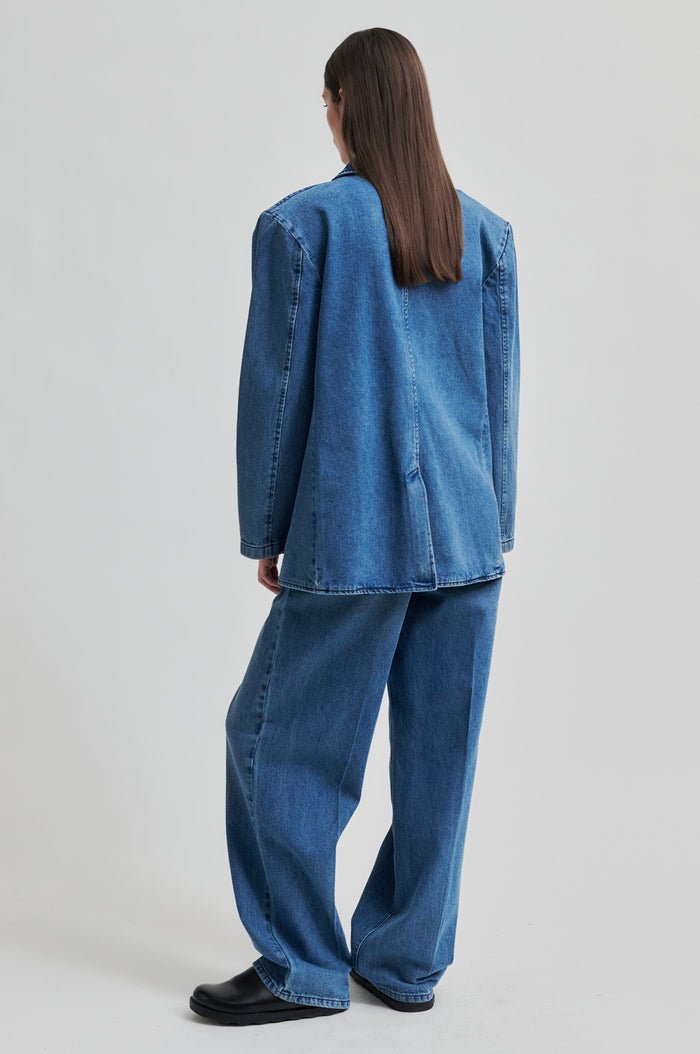 Everly Denim Jean in Blue from SECOND FEMALE at Edito boutique