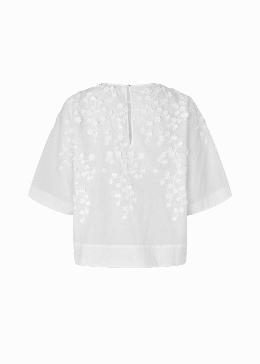 Farrow Blouse in White from SECOND FEMALE at Edito Boutique