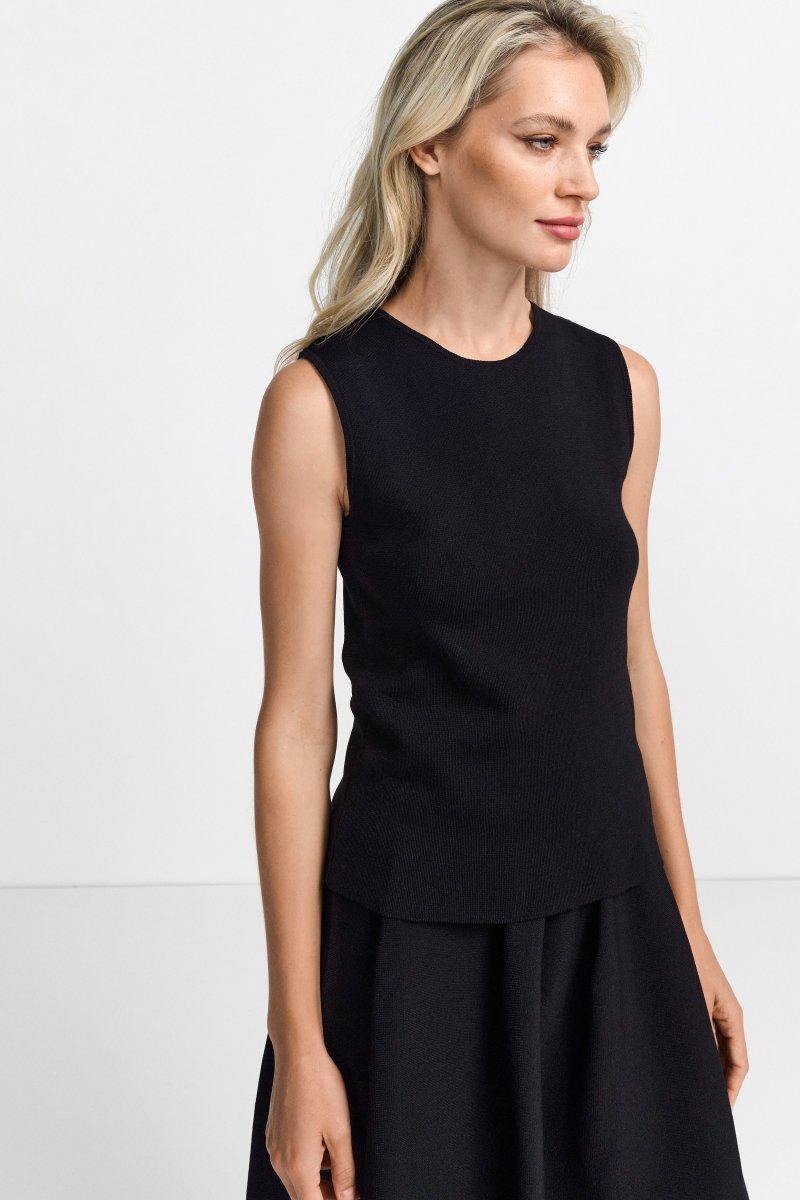Fine Knit Top in Mindnight from RICH & ROYAL at Edito boutique