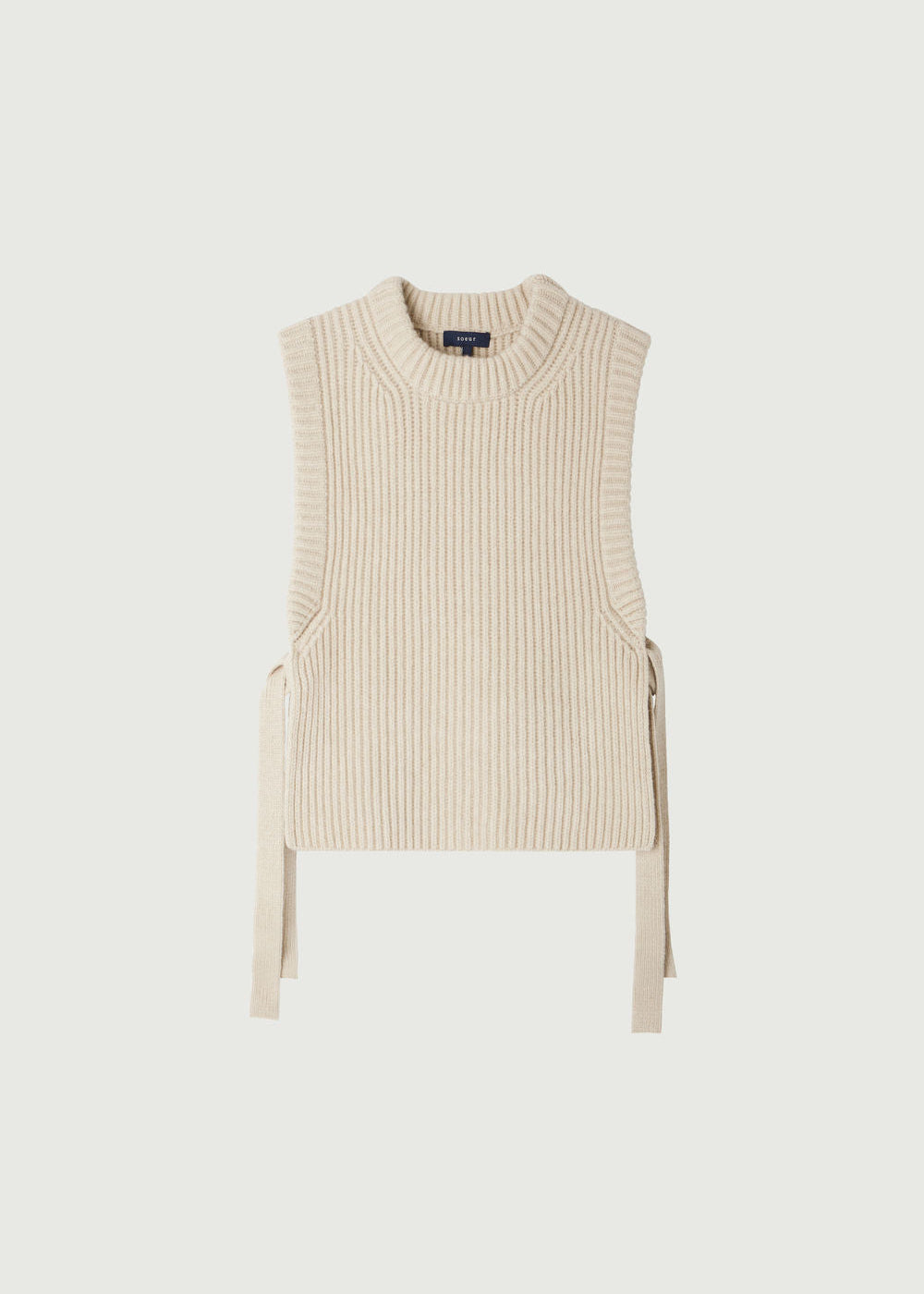 Firmus Sleeveless Jumper in Ecru from Soeur
