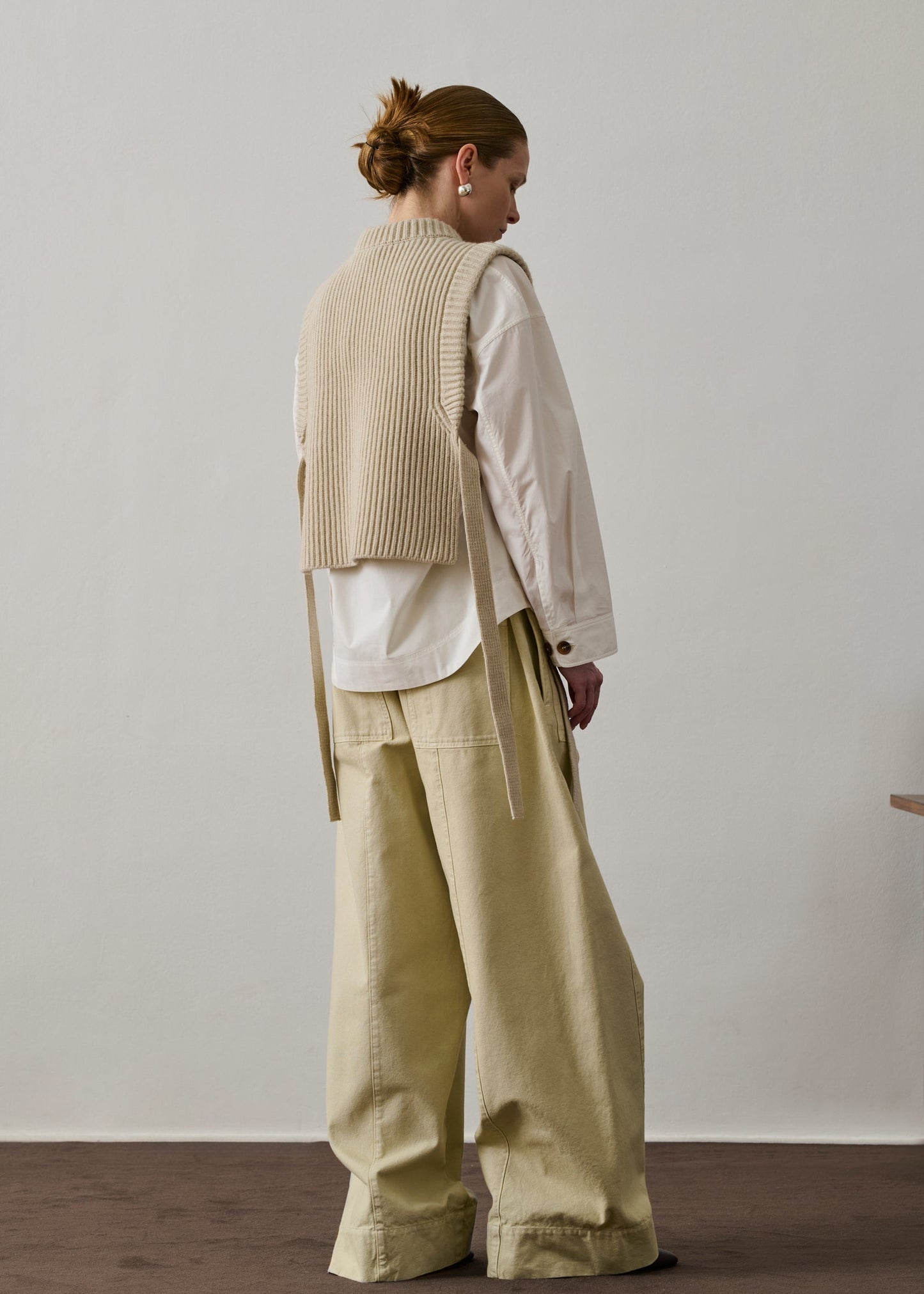 Firmus Sleeveless Jumper in Ecru from Soeur