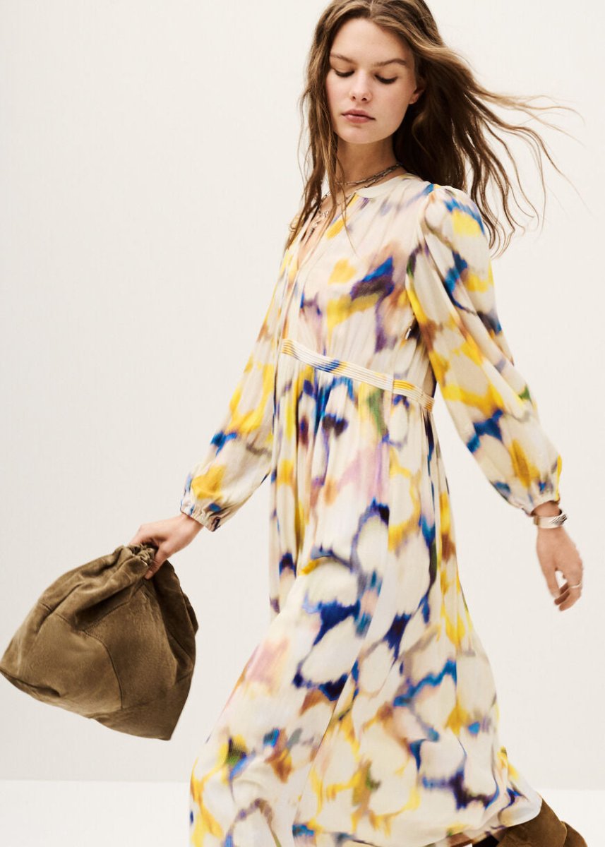 Floria Printed Dress in Multi from BA&SH at Edito boutique