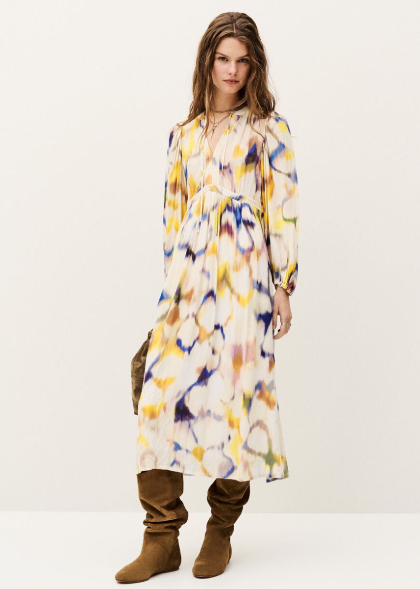 Floria Printed Dress in Multi from BA&SH at Edito boutique