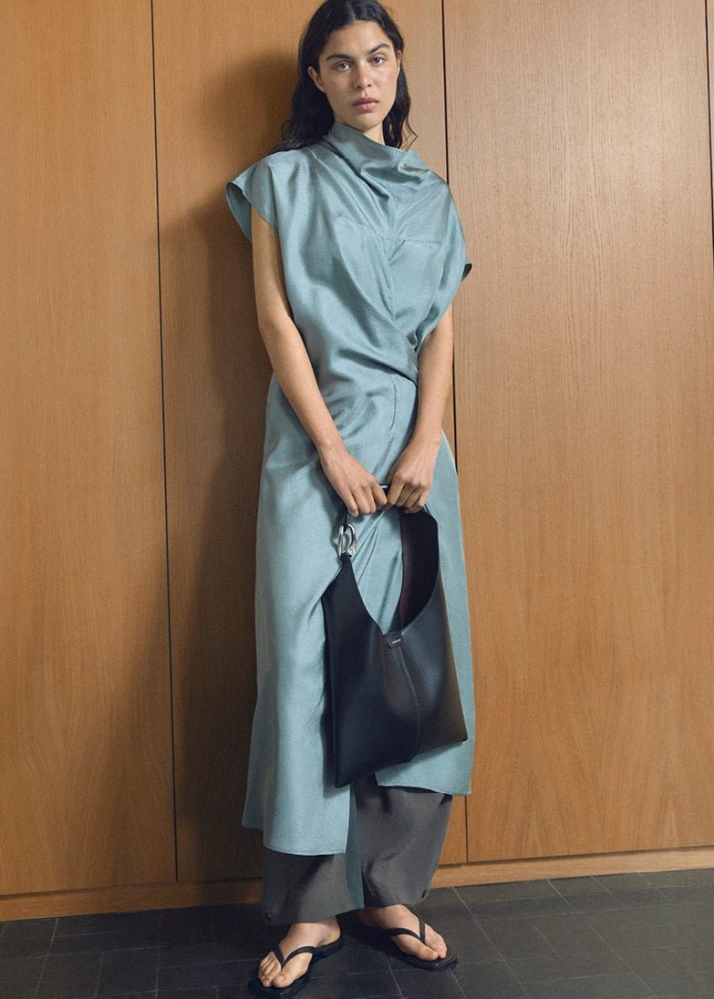 Foggia Dress in Ice Blue from SOEUR at Edito boutique
