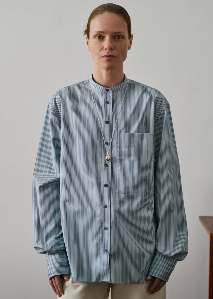 Formentera Shirt in Sky/Black from SOEUR at Edito boutique