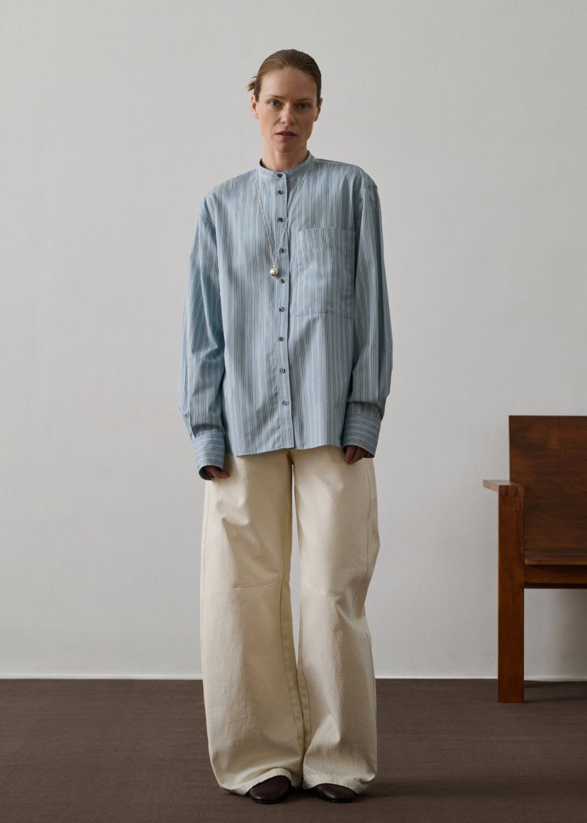 Formentera Shirt in Sky/Black from SOEUR at Edito boutique