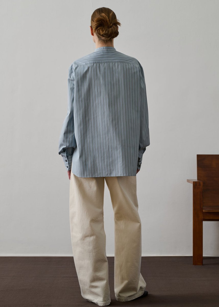 Formentera Shirt in Sky/Black from SOEUR at Edito boutique