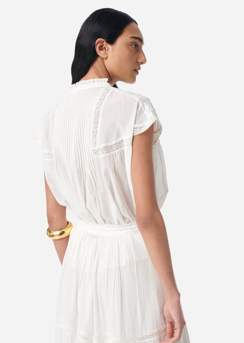 Ganu Blouse in White from VANESSA BRUNO at Edito boutique