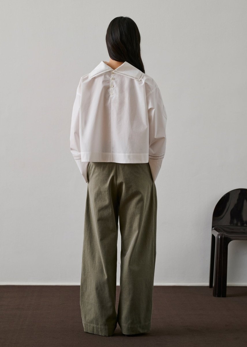 Guillemette Shirt in White from SOEUR at Edito boutique