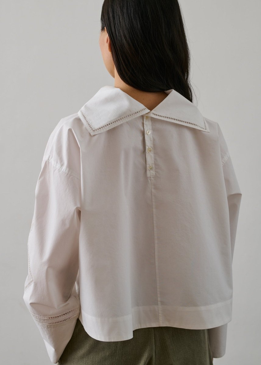 Guillemette Shirt in White from SOEUR at Edito boutique