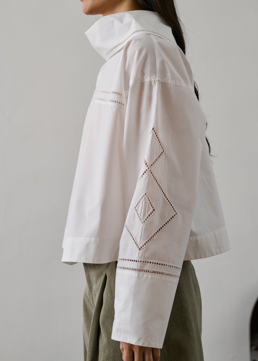 Guillemette Shirt in White from SOEUR at Edito boutique