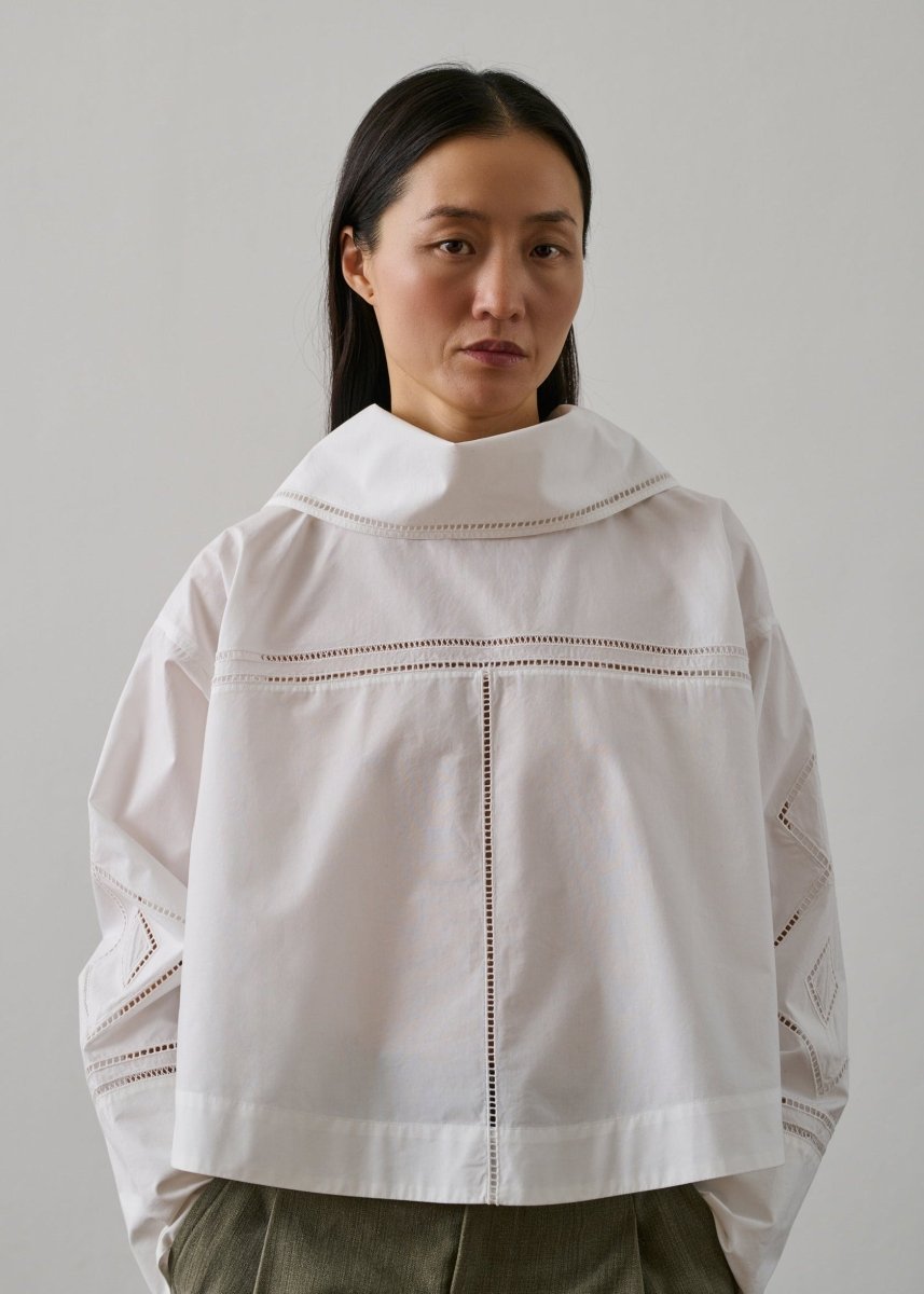 Guillemette Shirt in White from SOEUR at Edito boutique