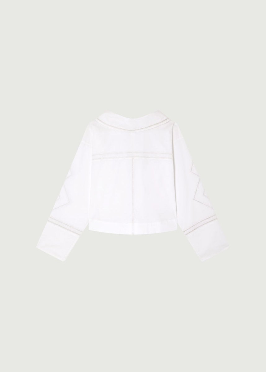 Guillemette Shirt in White from SOEUR at Edito boutique