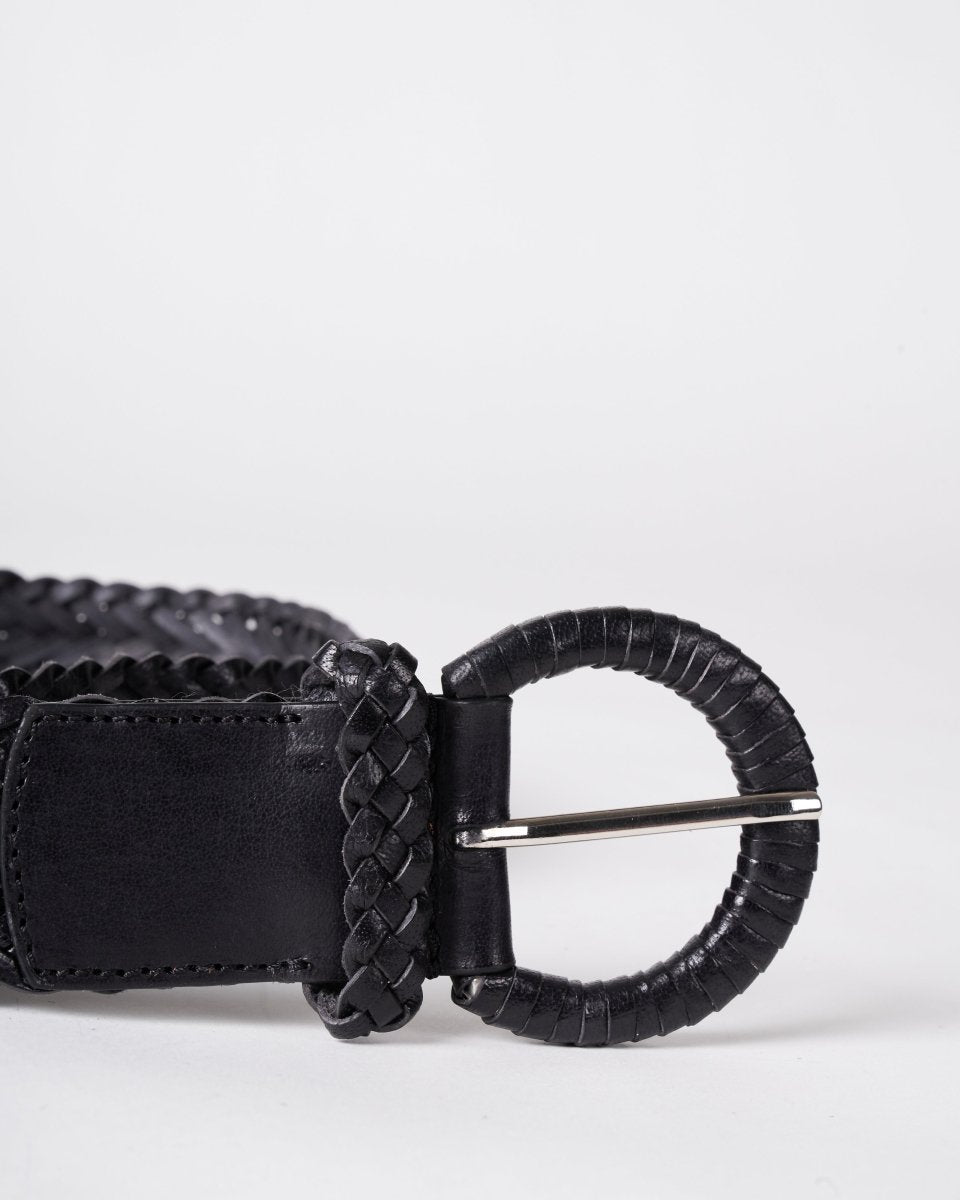 Handwoven Belt Black from DRAGON DIFFUSION at Edito boutique