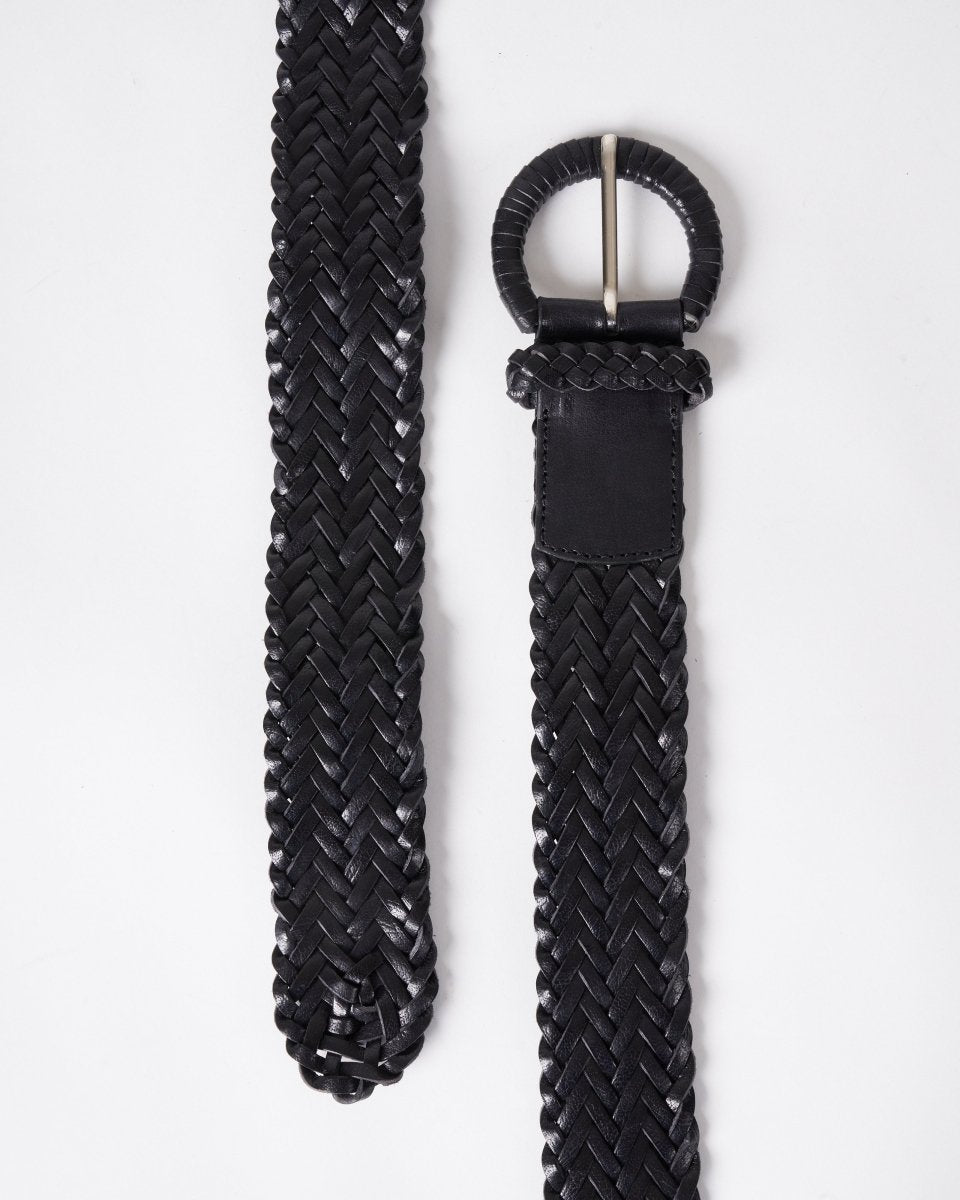 Handwoven Belt Black from DRAGON DIFFUSION at Edito boutique