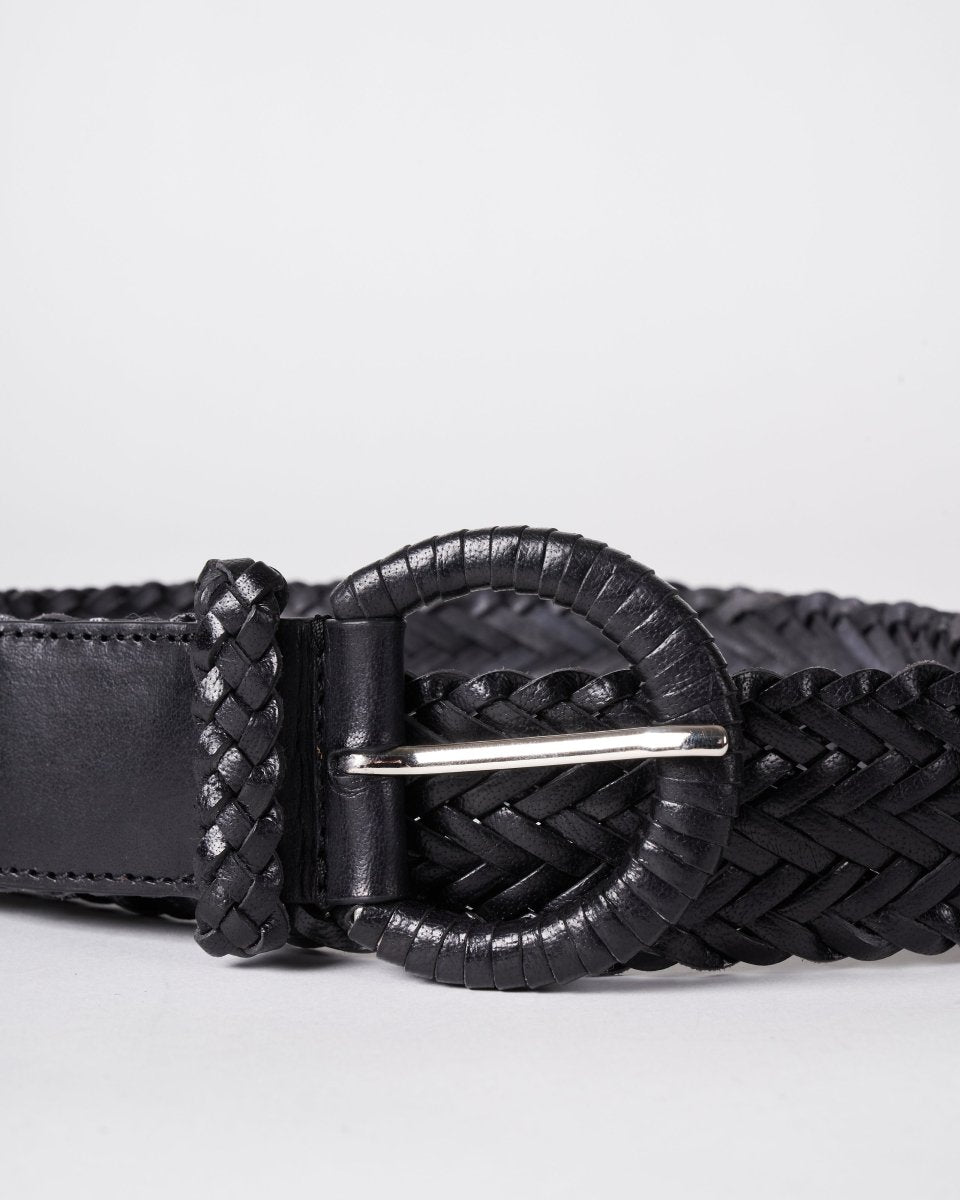 Handwoven Belt Black from DRAGON DIFFUSION at Edito boutique