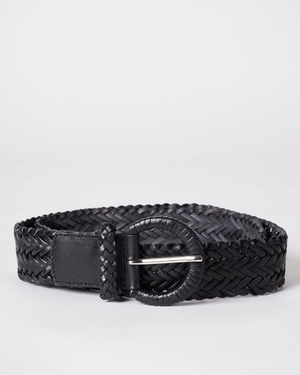 Handwoven Belt Black from DRAGON DIFFUSION at Edito boutique
