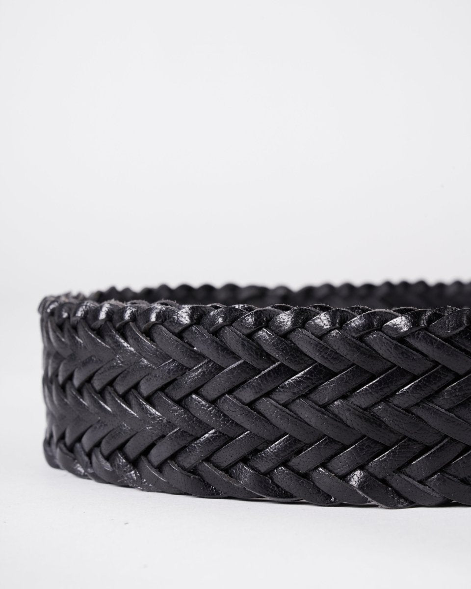 Handwoven Belt Black from DRAGON DIFFUSION at Edito boutique