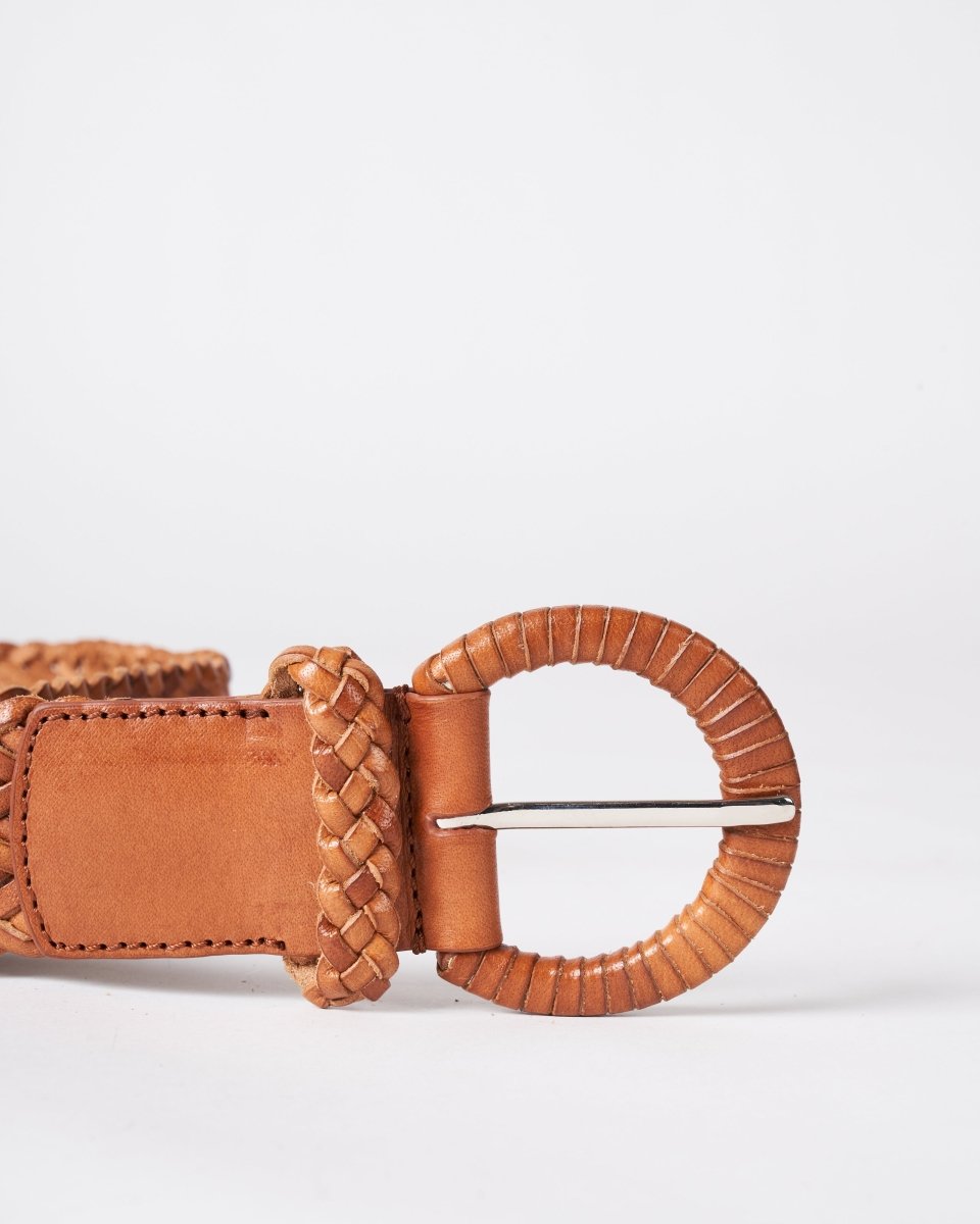 Handwoven Belt Tan from DRAGON DIFFUSION at Edito boutique