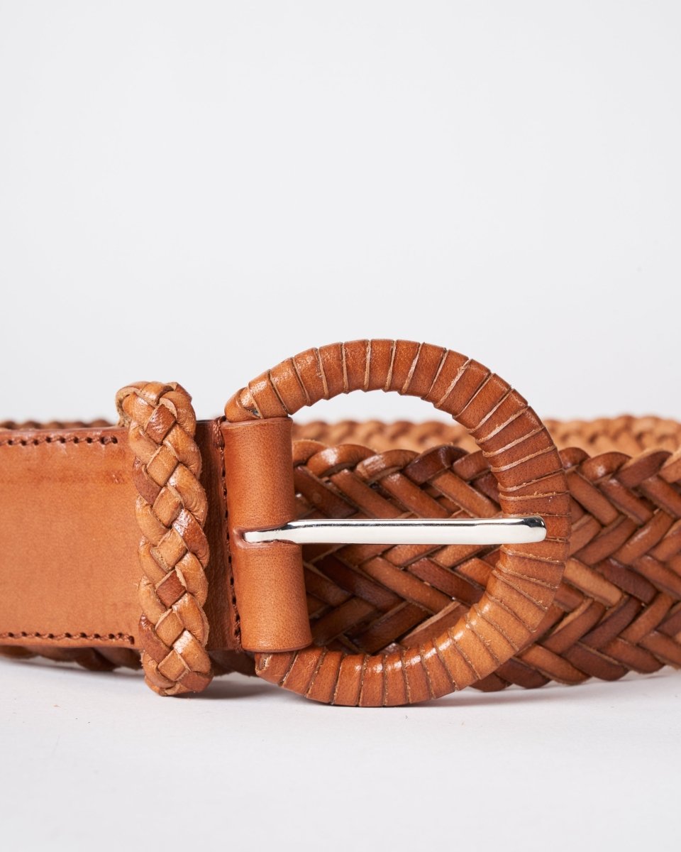 Handwoven Belt Tan from DRAGON DIFFUSION at Edito boutique