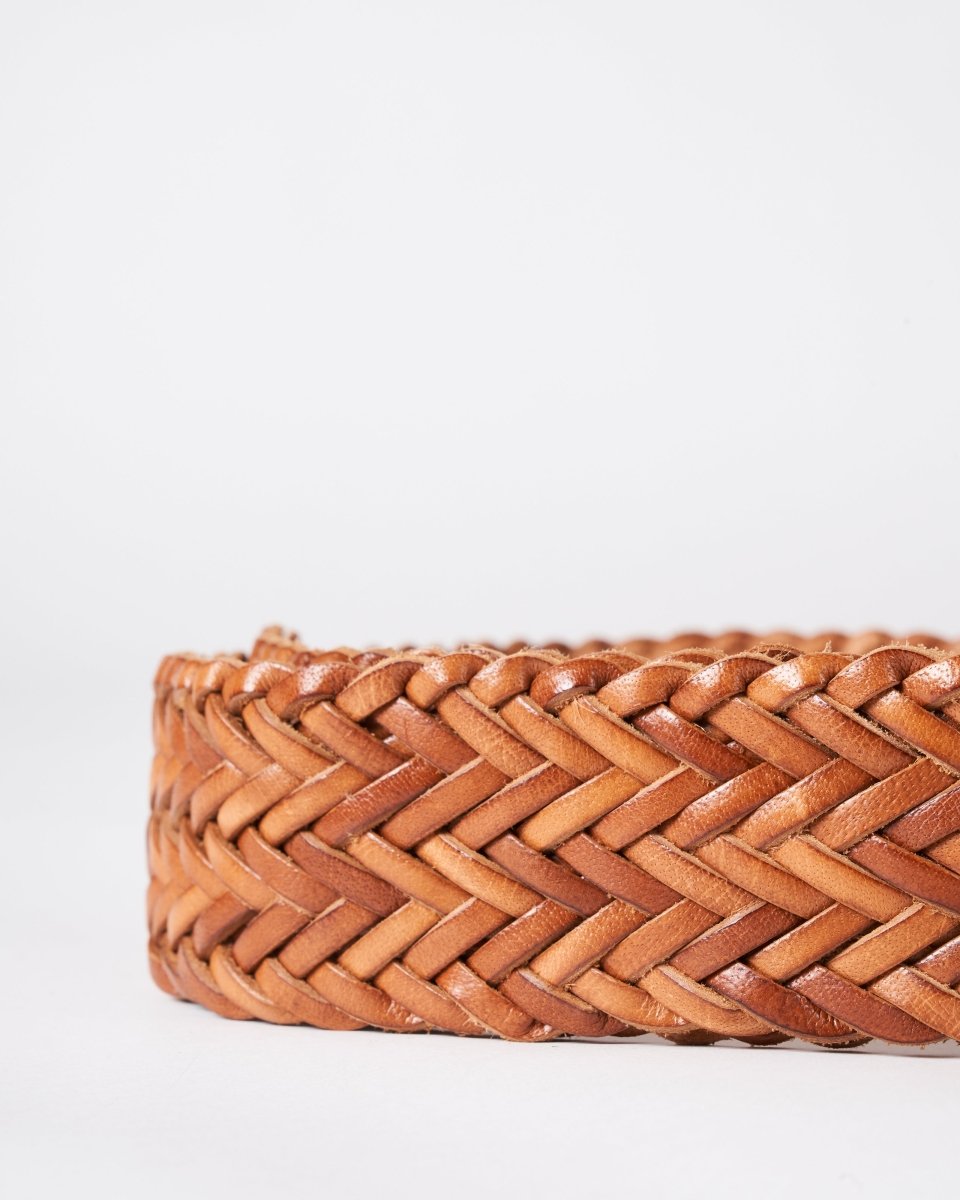 Handwoven Belt Tan from DRAGON DIFFUSION at Edito boutique