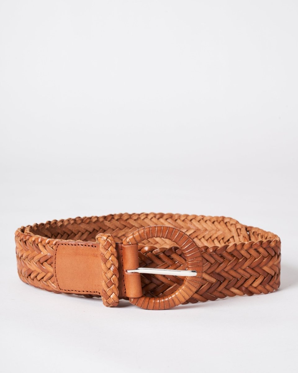Handwoven Belt Tan from DRAGON DIFFUSION at Edito boutique