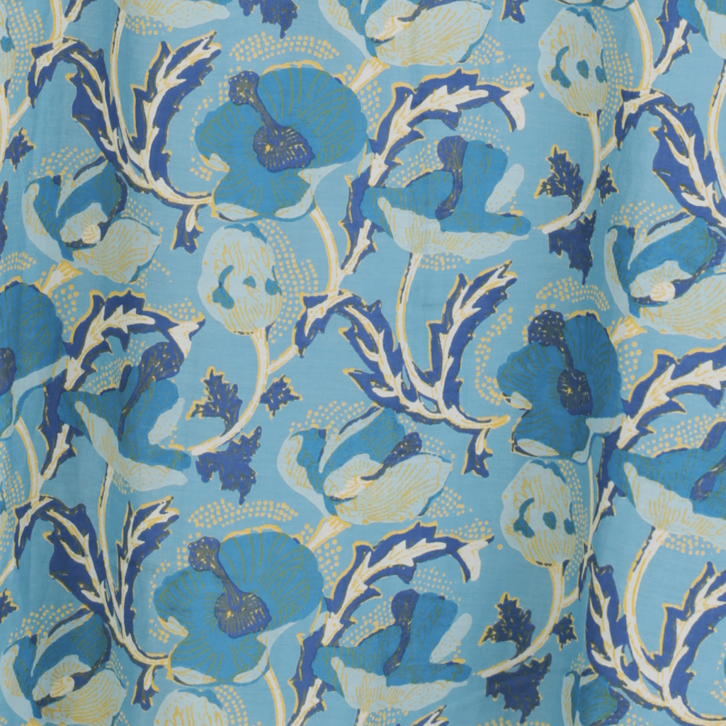 Helena Dress in Hibiscus Blue from HANNAH ARTWEAR at Edito boutique