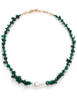Ines necklace in Green from ANNI LU at Edito boutique
