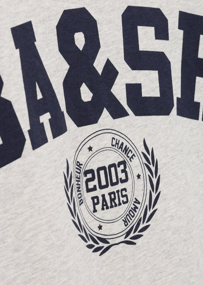 Ioni T-Shirt in Marled Gray from BA&SH at Edito boutique