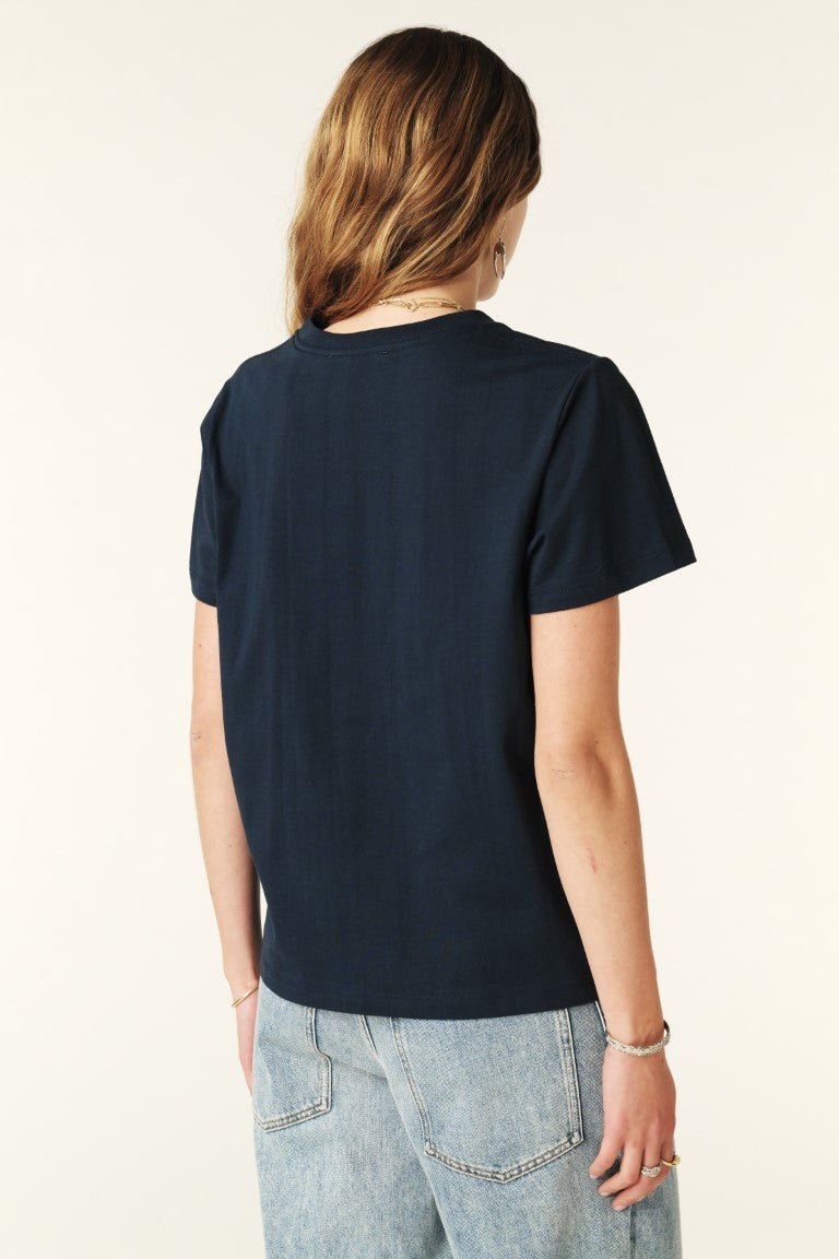 Ioni T-Shirt in Navy from BA&SH at Edito boutique