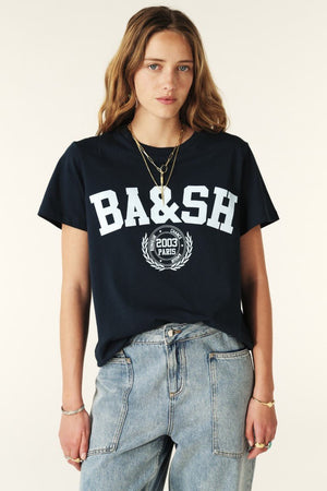 Ioni T-Shirt in Navy from BA&SH at Edito boutique
