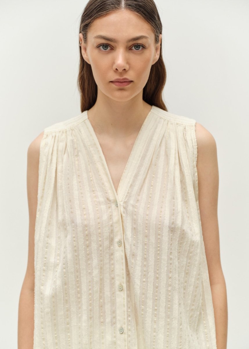 Iris Blouse in Ecru from DEVOTION TWINS at Edito boutique