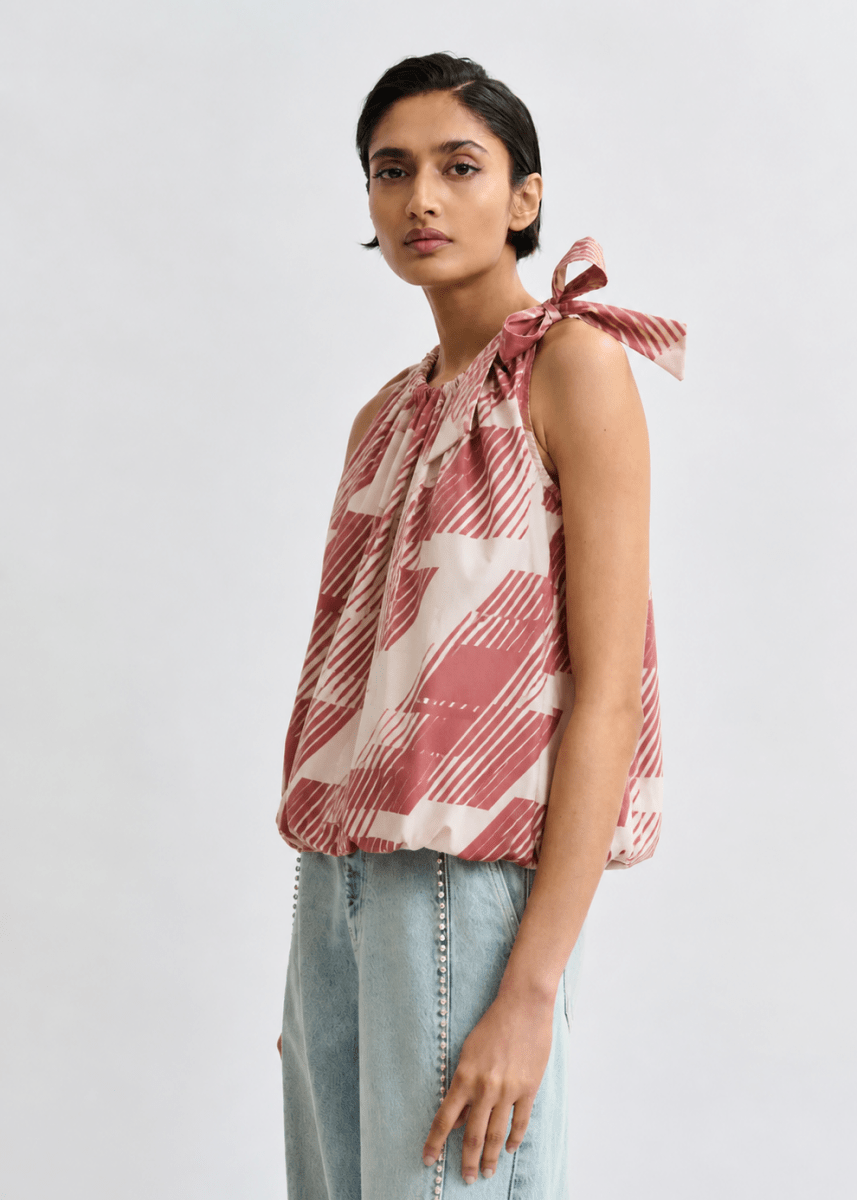 Jaylah Top in Etruscan Red from ESSENTIEL ANTWERP at Edito Boutique