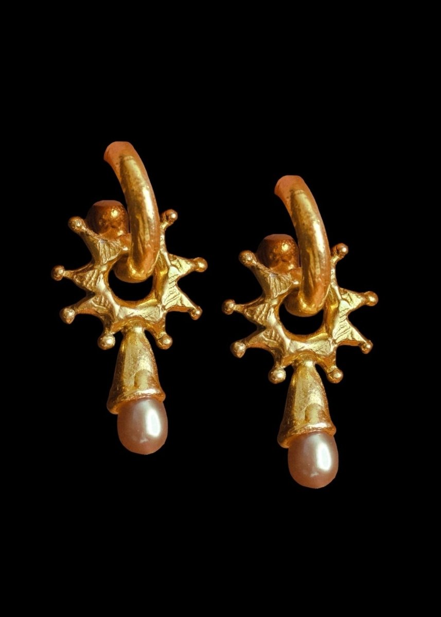 Jester's Wheel Hoops from RUBY JACK at Edito Boutique