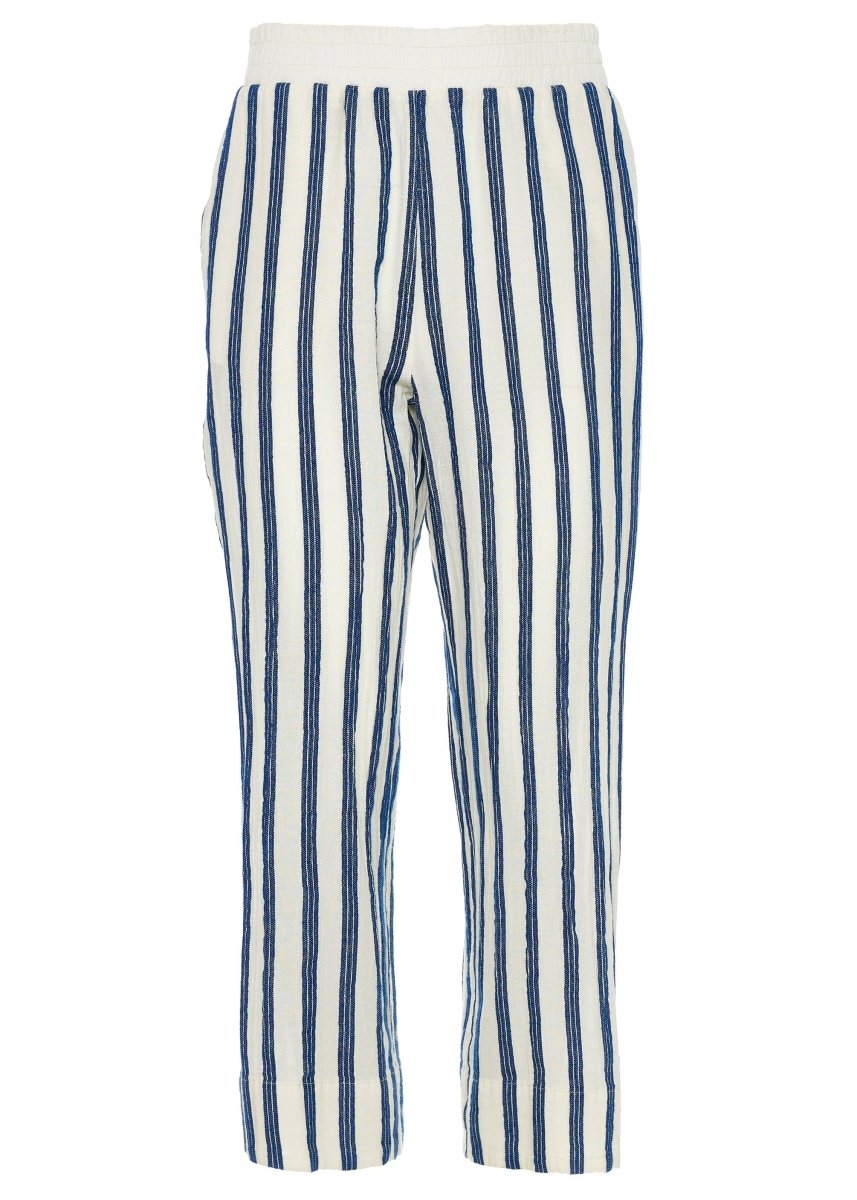 Jolly Pant in Ecru/Navy from DEVOTION TWINS at Edito boutique