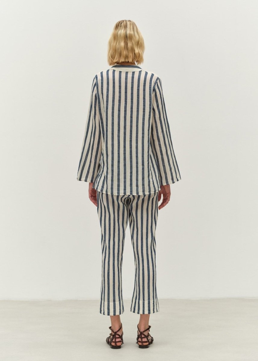 Jolly Pant in Ecru/Navy from DEVOTION TWINS at Edito boutique