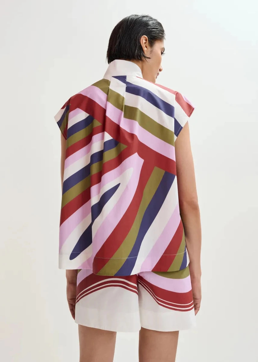 Jop Sleeveless Top in Multicolour from ESSENTIEL ANTWERP at Edito Boutique