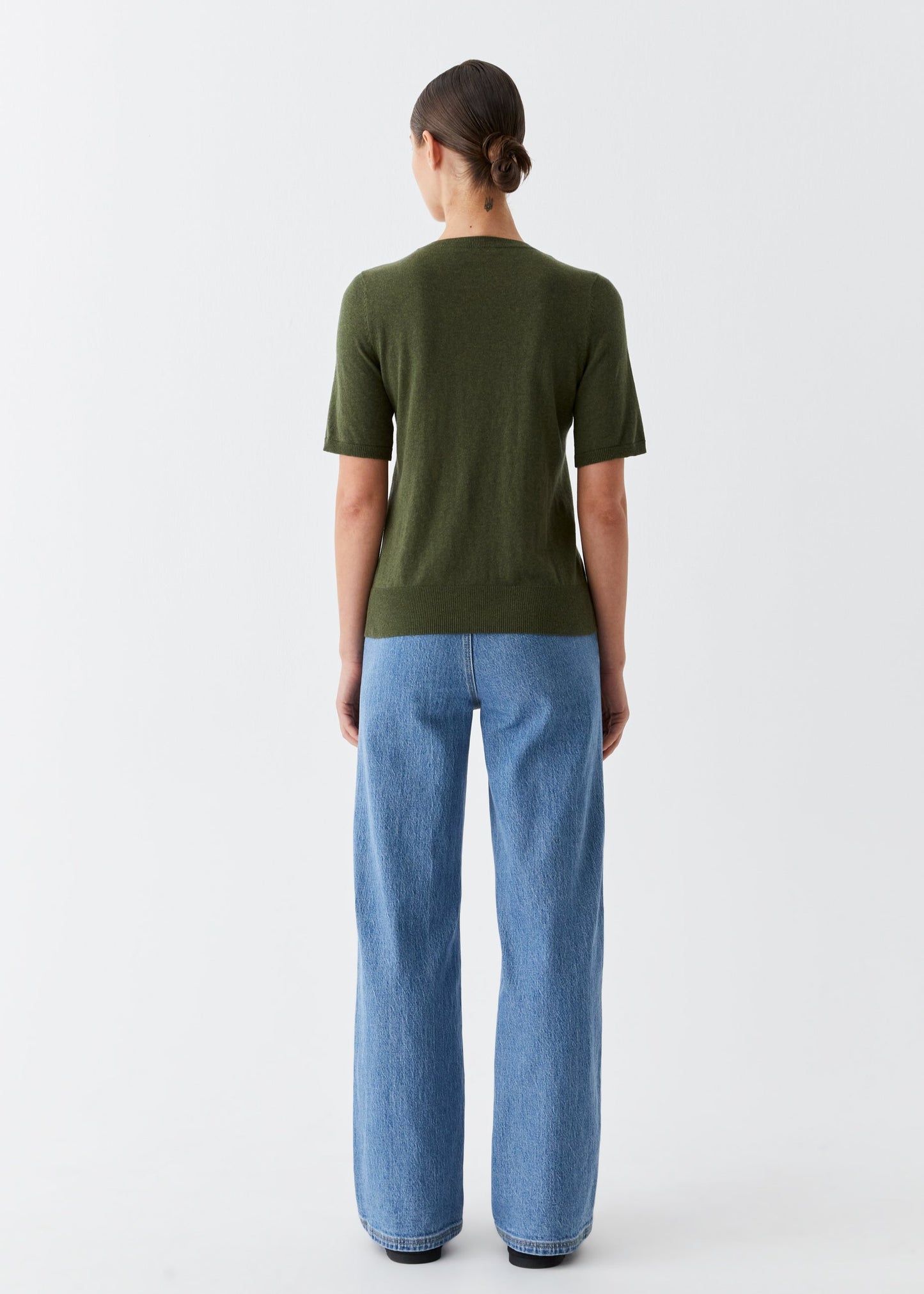 Jules Knit Tee in Moss from Morrison