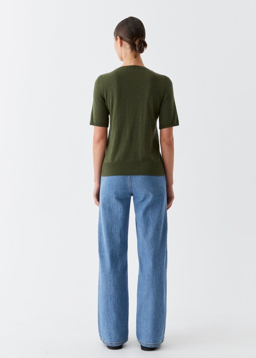 Jules Knit Tee in Moss from MORRISON at Edito boutique