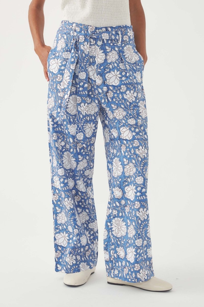 June Trousers in Blue from ANTIK BATIK at Edito boutique