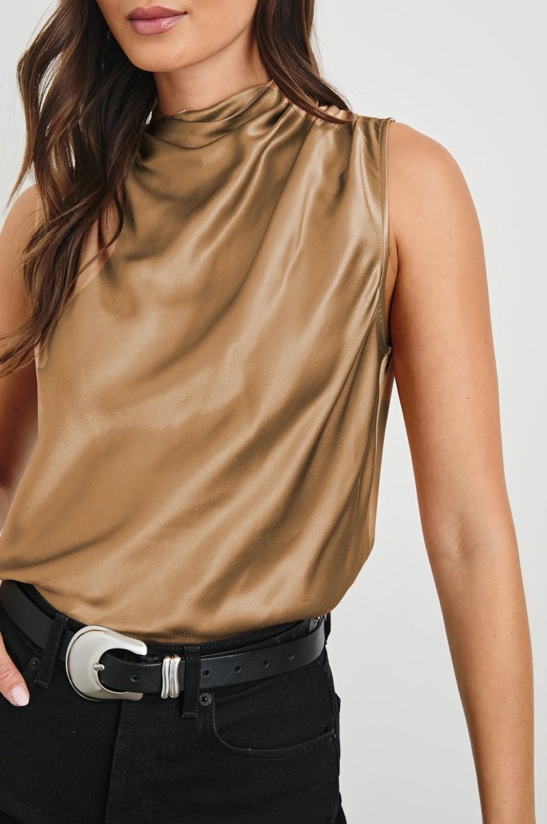 Kaleen Woven Top in Camel from RAILS at Edito boutique