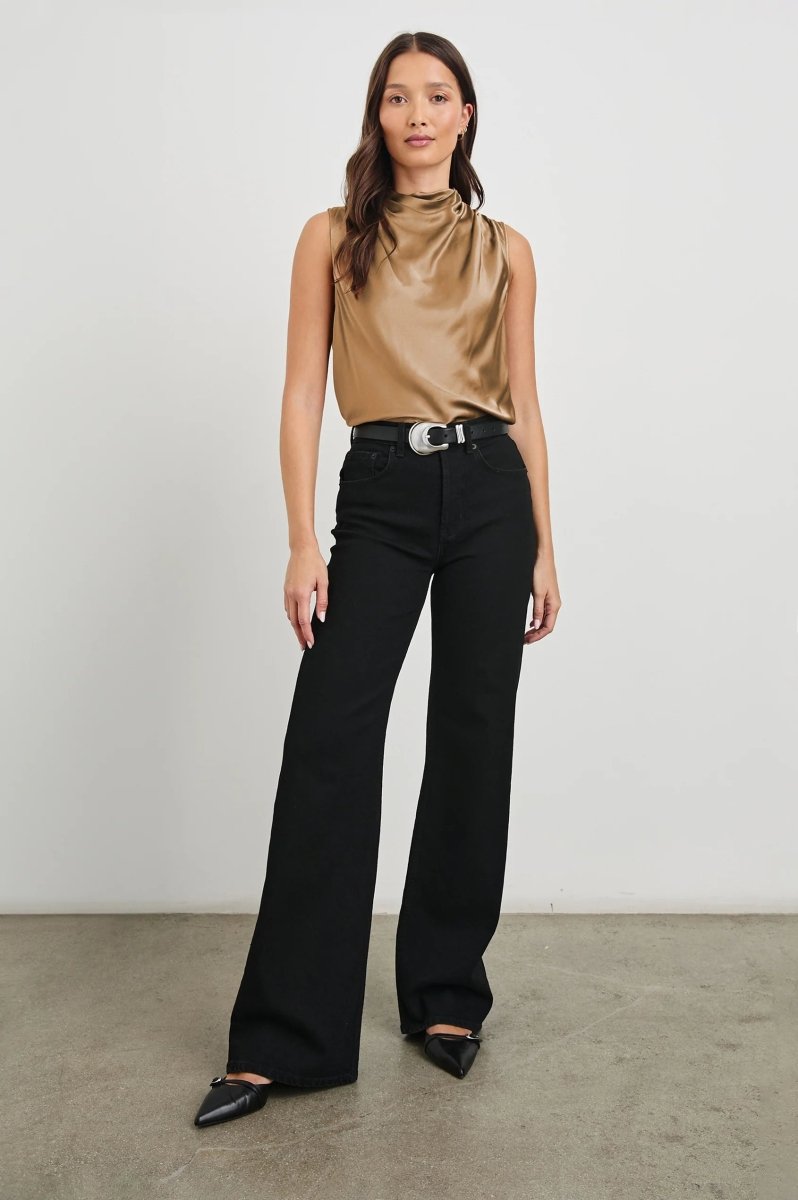 Kaleen Woven Top in Camel from RAILS at Edito boutique