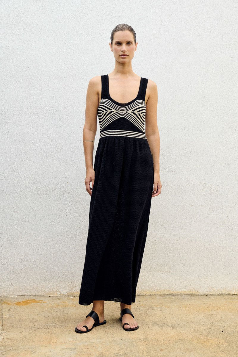 Knitted Midi Dress in Black from SITA MURT at Edito boutique