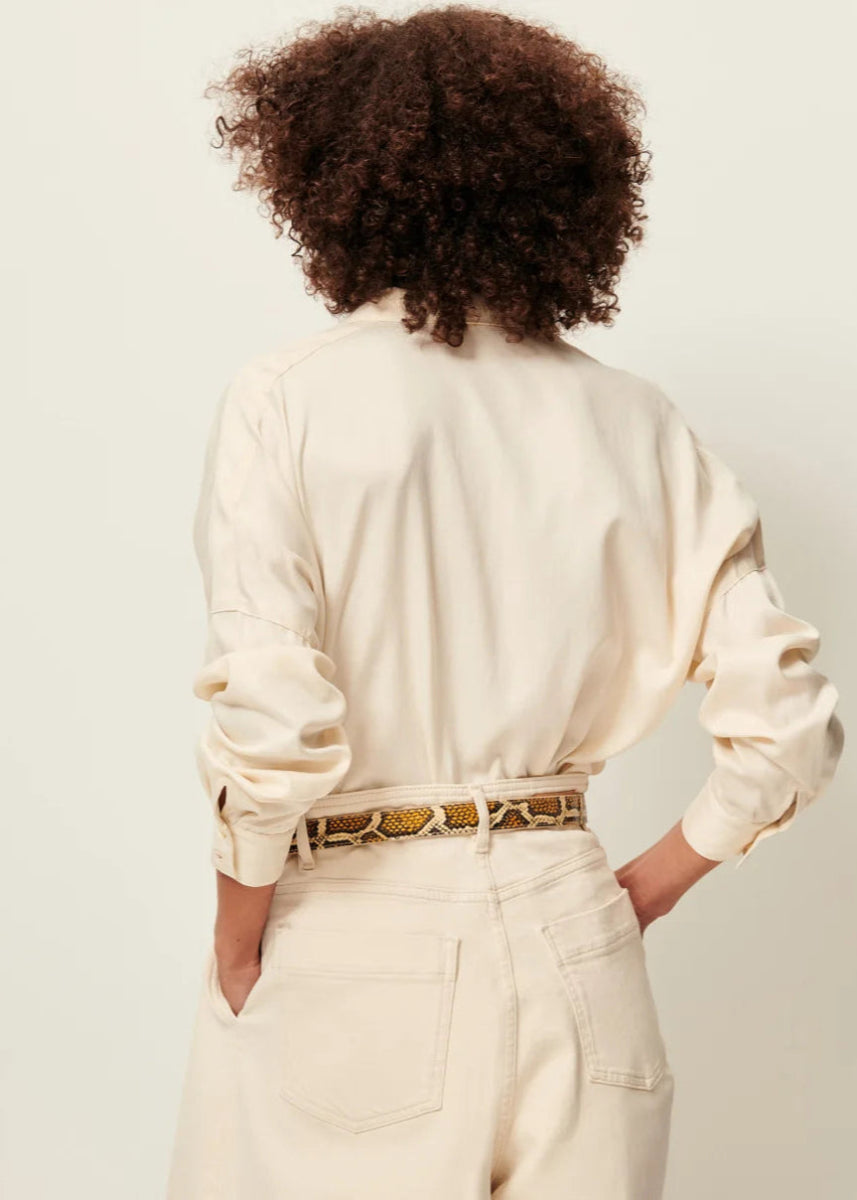 Lady D Shirt in Fleur de Sel from SESSUN at Edito boutique
