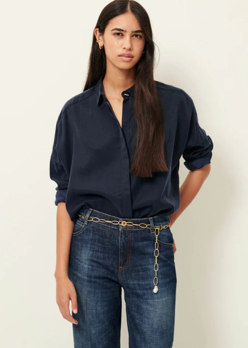 Lady D Shirt in Navy from SESSUN at Edito boutique